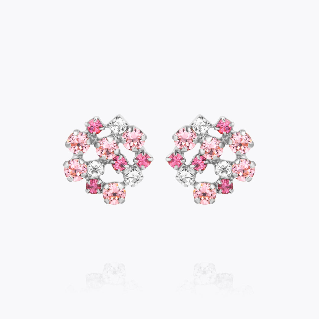 Caroline Svedbom - Kassandra Earrings Pink Combo Rhodium