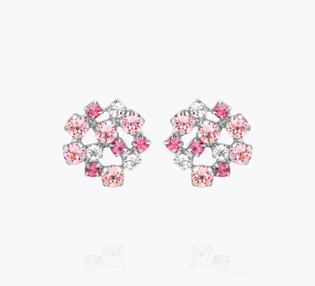Caroline Svedbom - Kassandra Earrings Pink Combo Rhodium