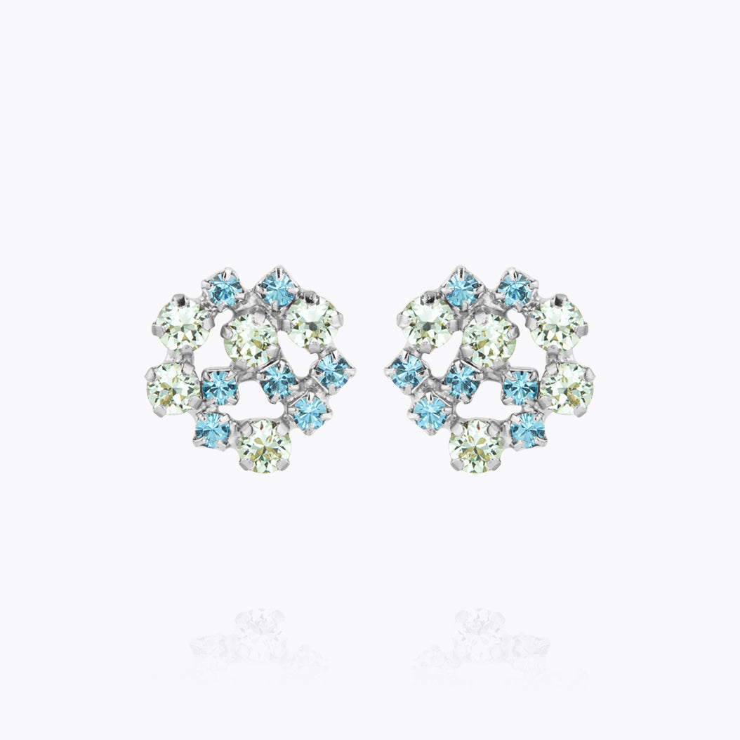 Caroline Svedbom - Kassandra Earrings Blue Combo Rhodium