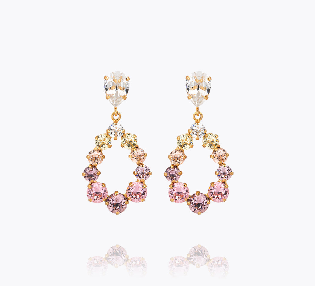 Caroline Svedbom - Delia Earrings Pastel Rainbow Combo Gold