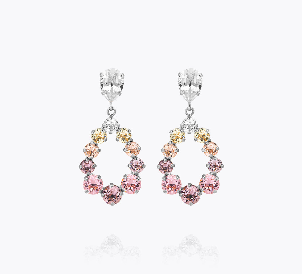 Caroline Svedbom - Delia Earrings Pastel Rainbow Combo Rhodium
