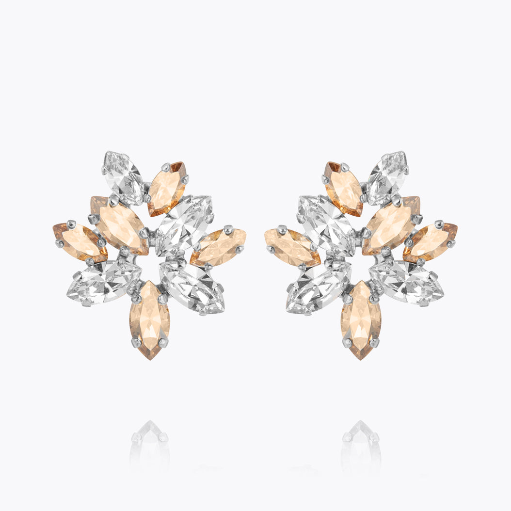 Caroline Svedbom - Melia Earcuff Crystal Golden Shadow Rhodium