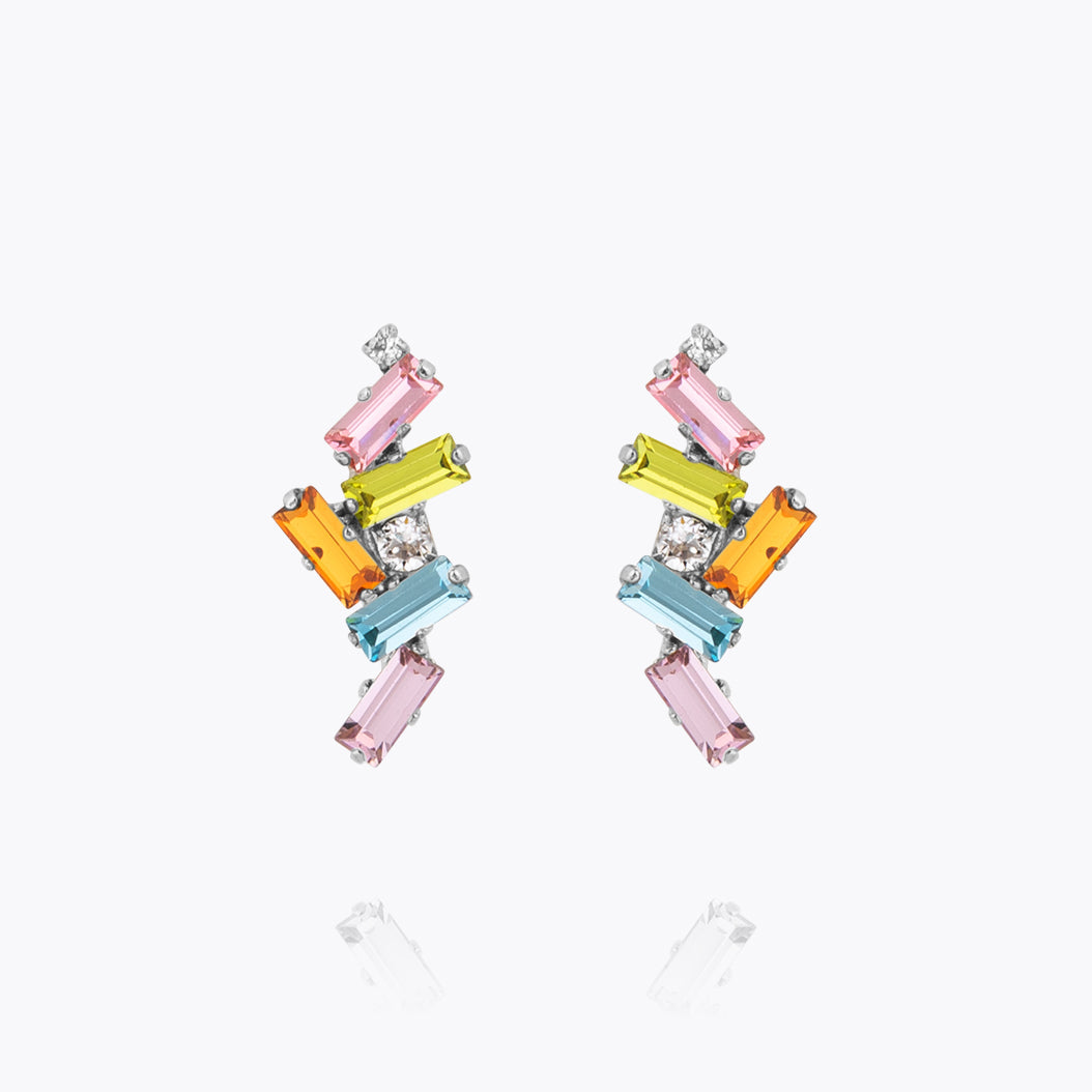 Caroline Svedbom - Nina Earrings Pastel Combo Rhodium