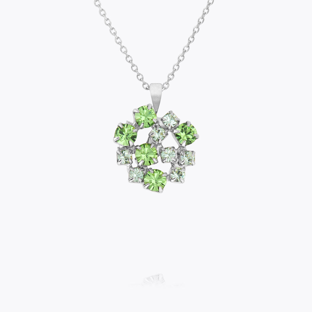 Caroline Svedbom - Kassandra Necklace Green Combo Rhodium