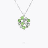 Caroline Svedbom - Kassandra Necklace Green Combo Rhodium