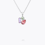Caroline Svedbom - Isa Necklace Pastel Combo Rhodium