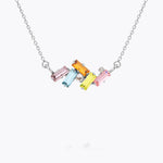Caroline Svedbom - Nina Necklace Pastel Combo Rhodium
