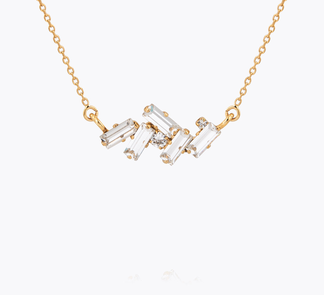 Caroline Svedbom - Nina Necklace Crystal Gold