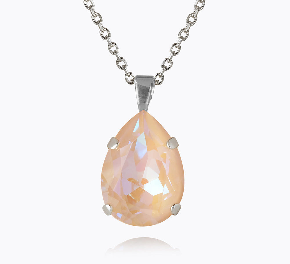 Caroline Svedbom - Classic Drop Necklace Ivory Cream Delite Rhodium
