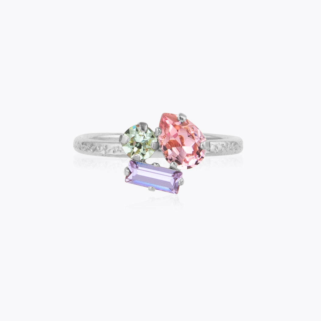 Caroline Svedbom - Isa Ring Pastel Combo Rhodium