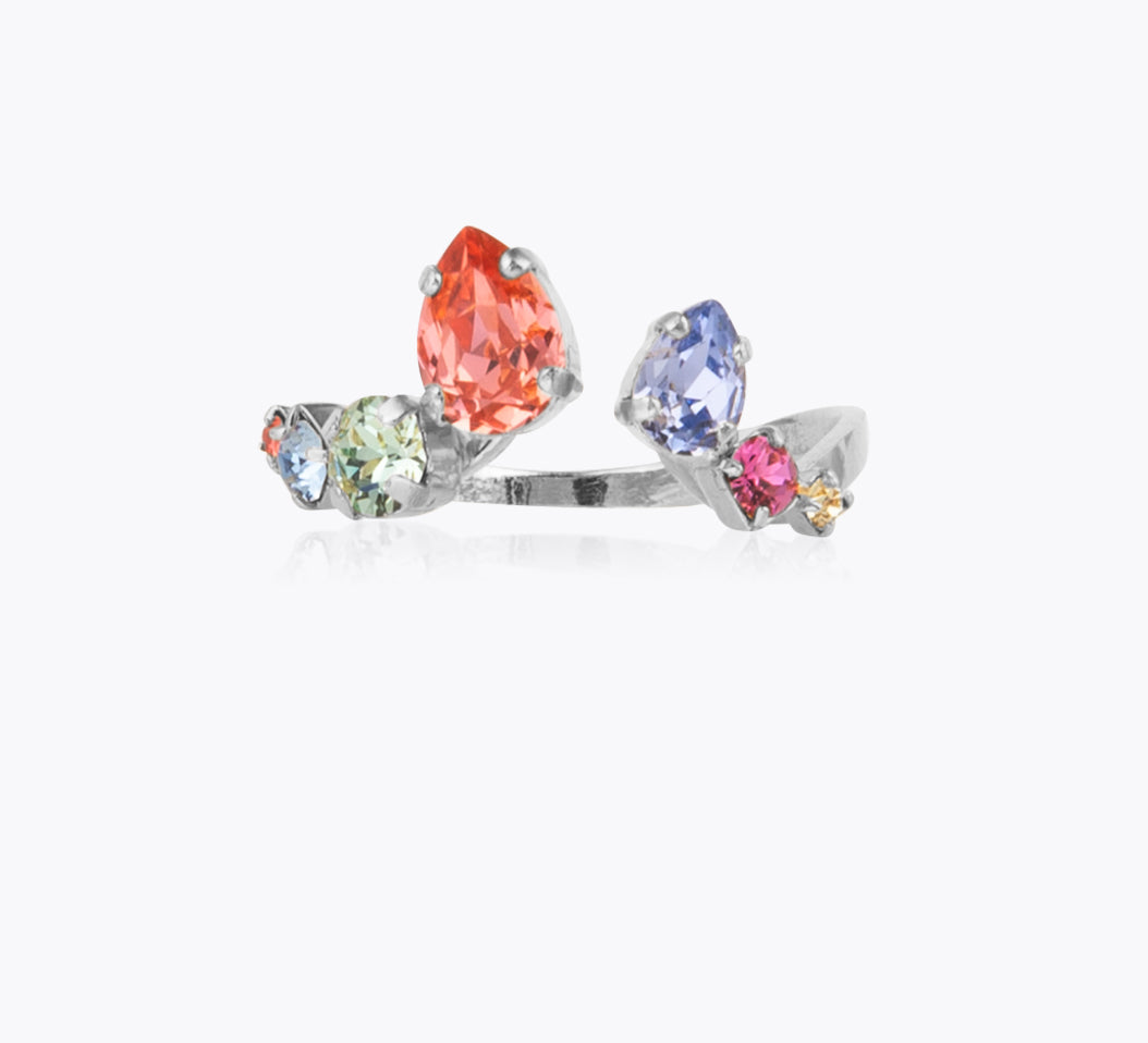 Caroline Svedbom - Dina Ring Pastel Combo Rhodium