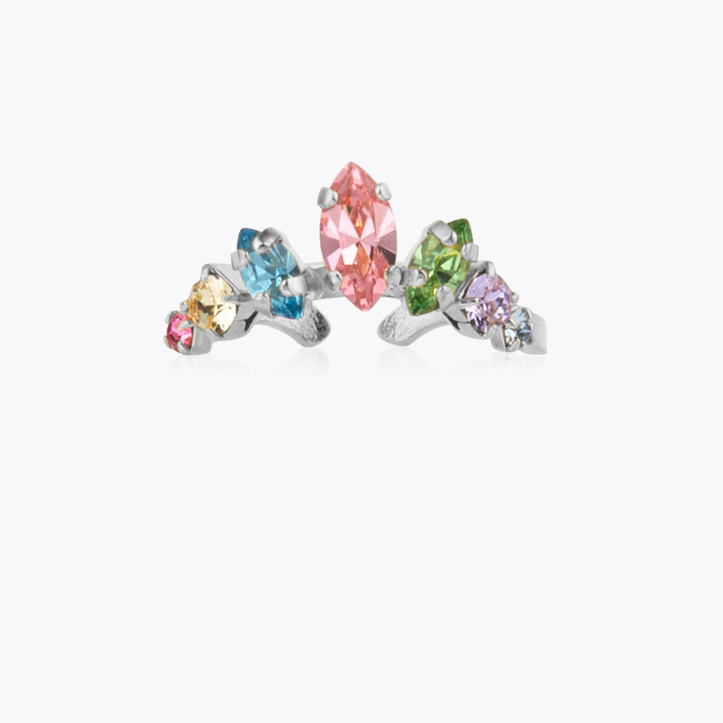Caroline Svedbom - Luna Ring Pastel Combo Rhodium