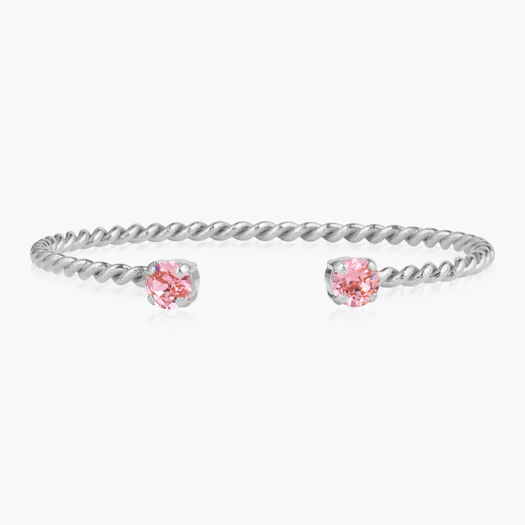 Caroline Svedbom - Mini Twisted Bracelet Light Rose Rhodium