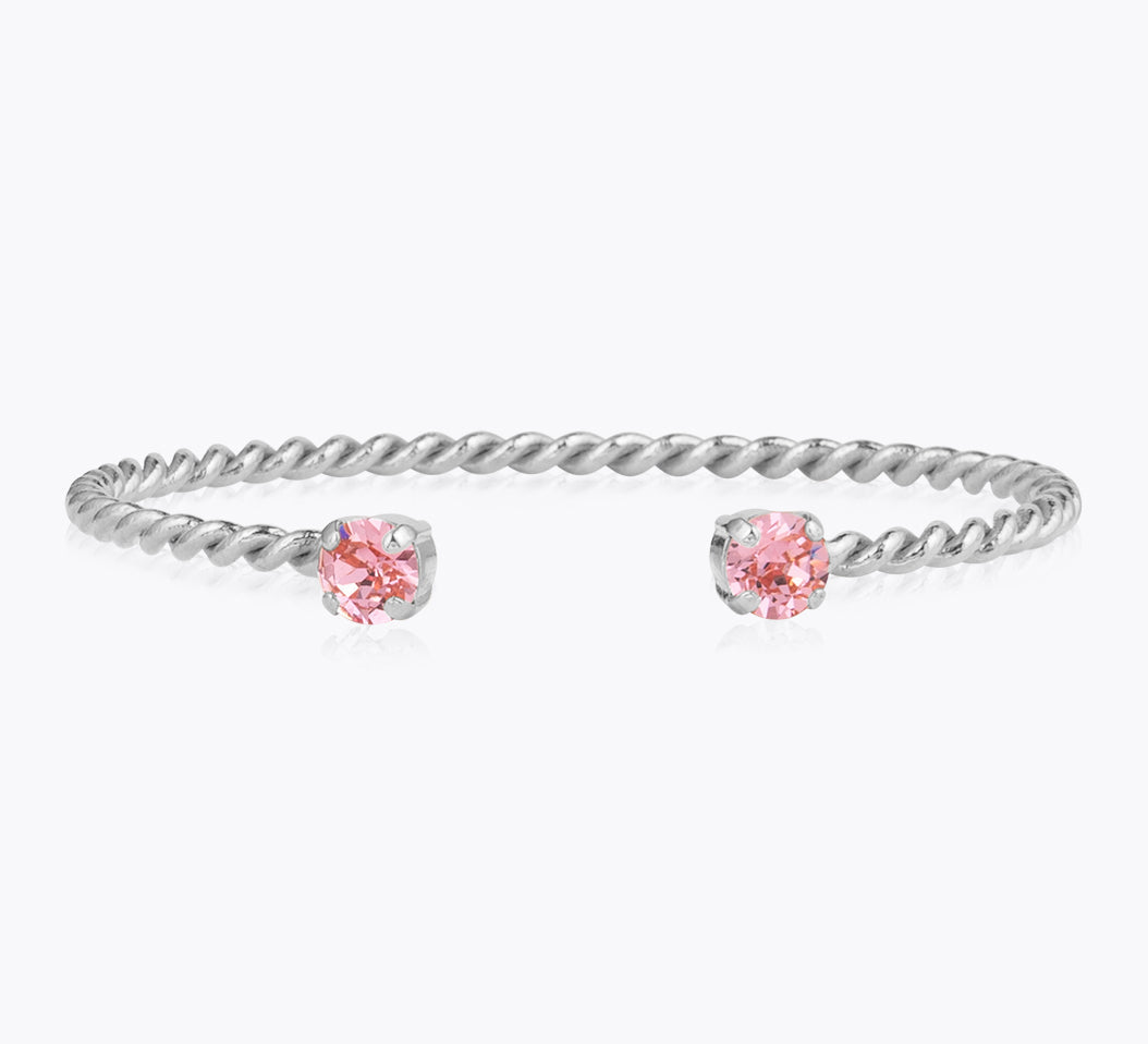 Caroline Svedbom - Mini Twisted Bracelet Light Rose Rhodium