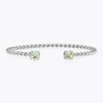 Caroline Svedbom - Mini Twisted Bracelet Chrysolite Rhodium