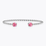 Caroline Svedbom - Mini Twisted Bracelet Rose Rhodium