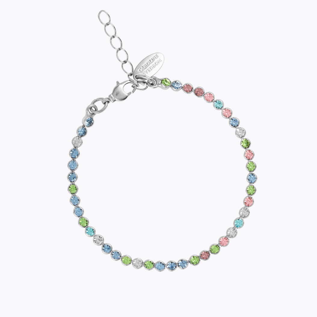 Caroline Svedbom - Siri Bracelet Pastel Combo Rhodium