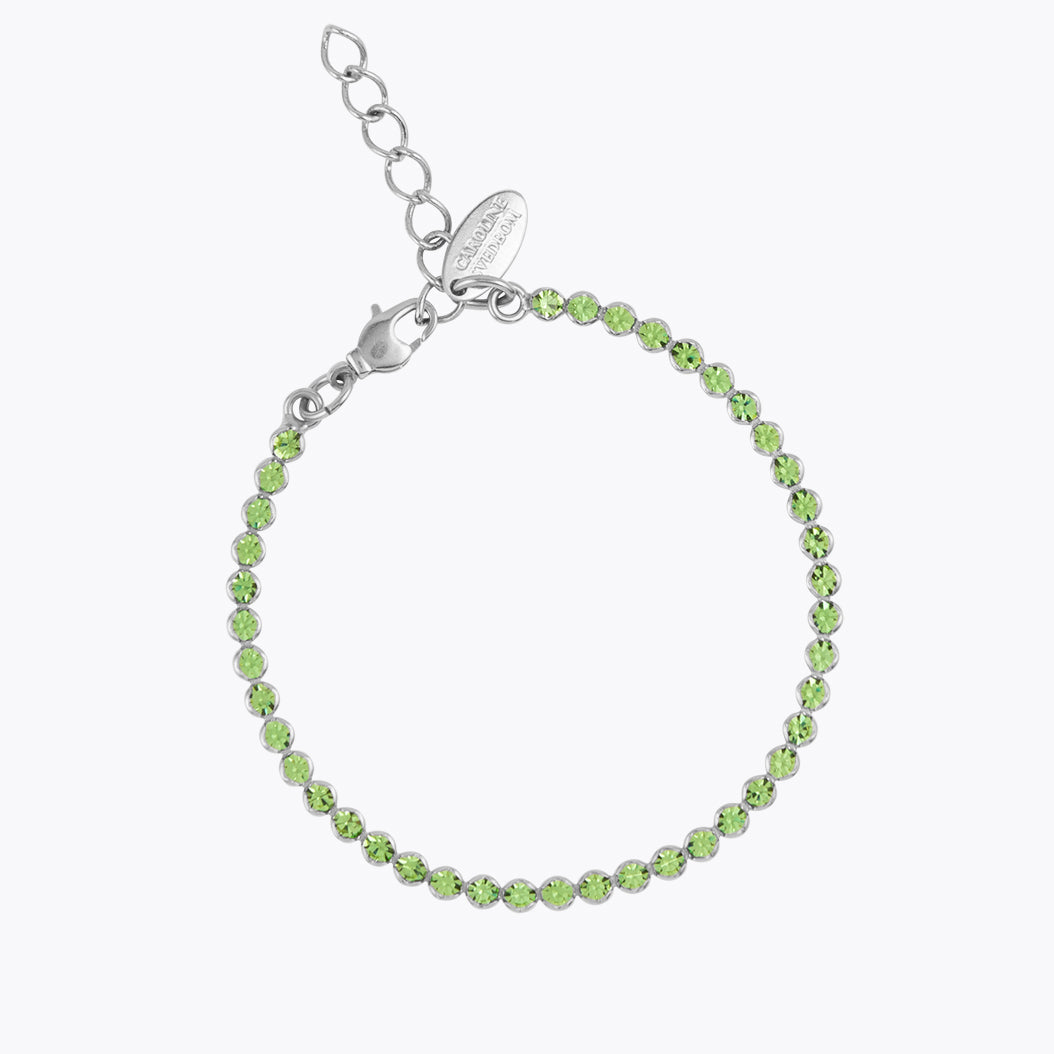 Caroline Svedbom - Siri Bracelet Peridot Rhodium