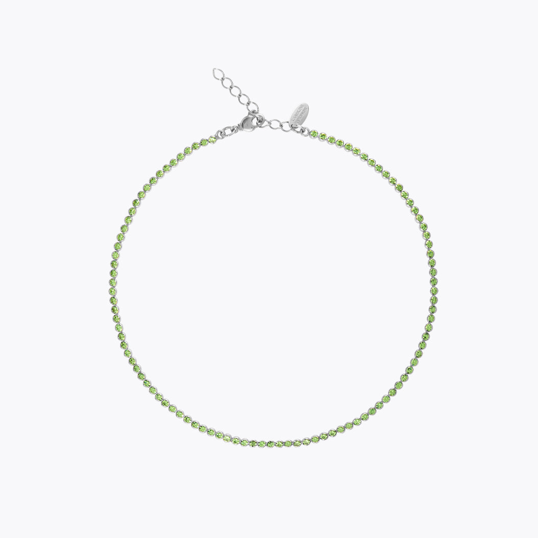 Caroline Svedbom - Siri Necklace Peridot Rhodium