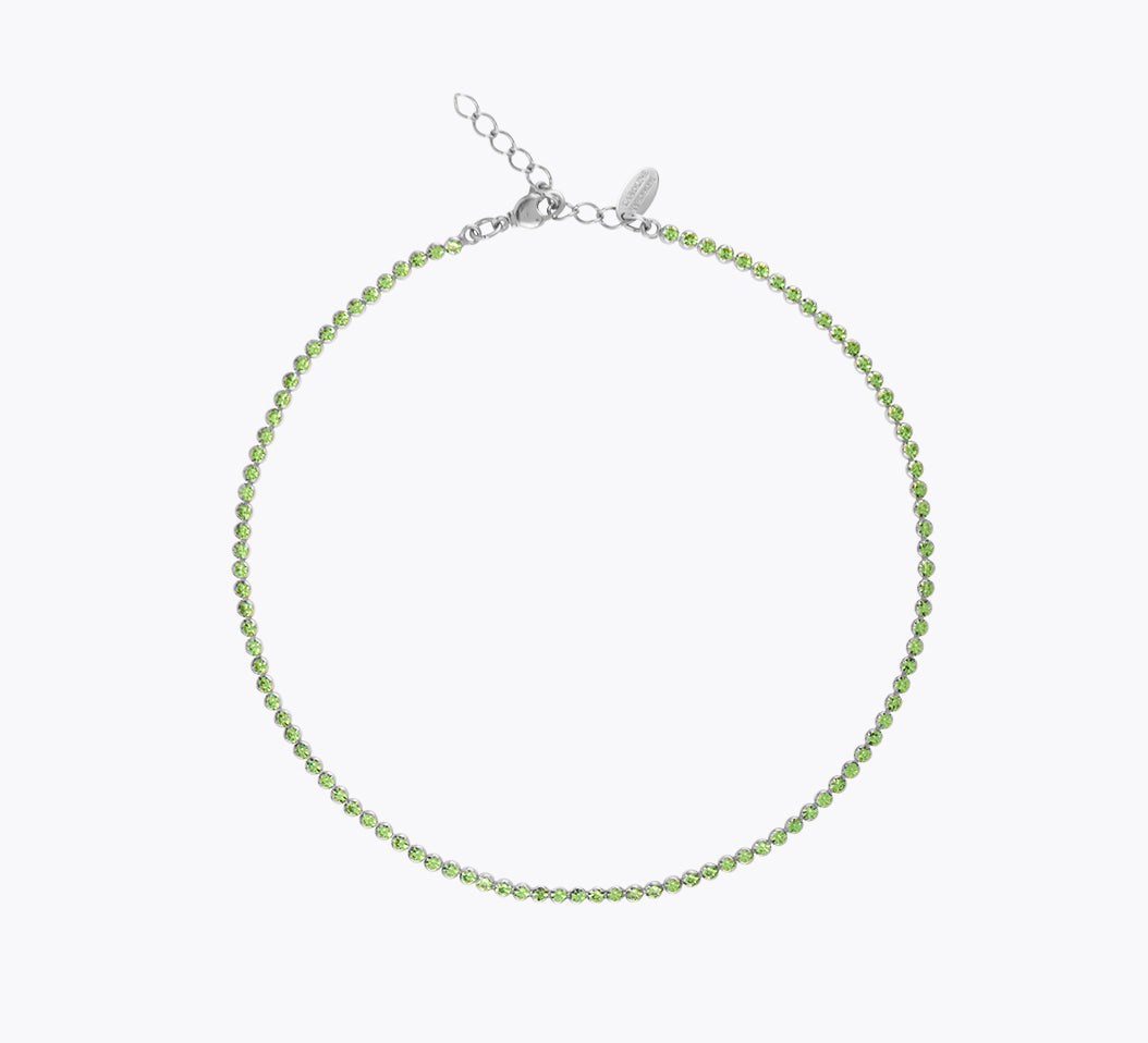 Caroline Svedbom - Siri Necklace Peridot Rhodium