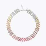 Caroline Svedbom - Rosanna Necklace Pastel Rainbow Combo Rhodium