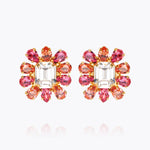 Caroline Svedbom - Peony Earrings Coral Combo Gold