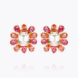 Caroline Svedbom - Peony Earrings Coral Combo Gold