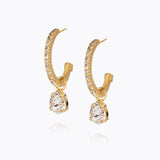 Caroline Svedbom - Tracy Loop Earrings Crystal Gold