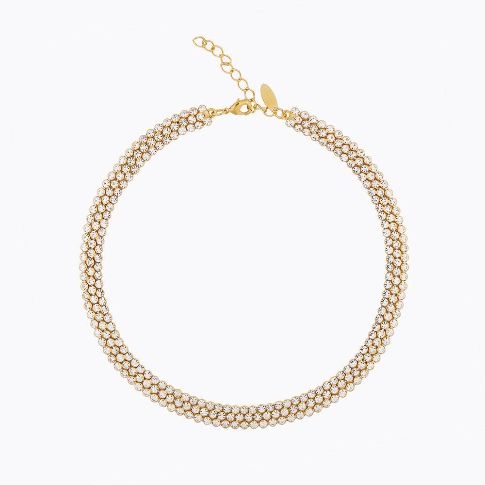 Caroline Svedbom - Siri Choker Crystal Gold