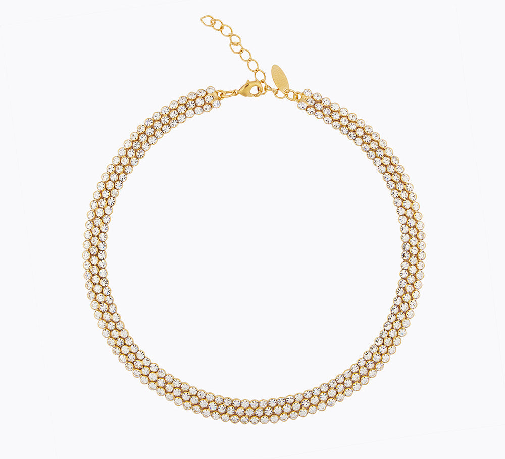 Caroline Svedbom - Siri Choker Crystal Gold