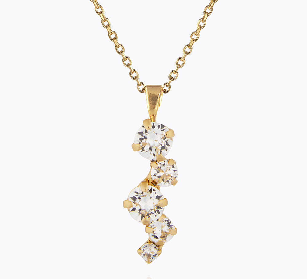 Caroline Svedbom - Elina Necklace Crystal Gold