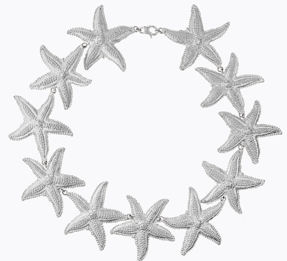 Caroline Svedbom - Grande Sea Star Necklace Rhodium