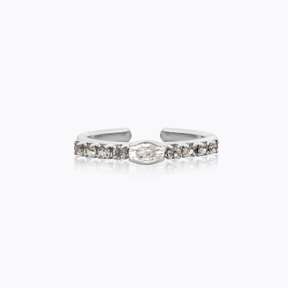 Caroline Svedbom - Tracey Ring Jet Rhodium