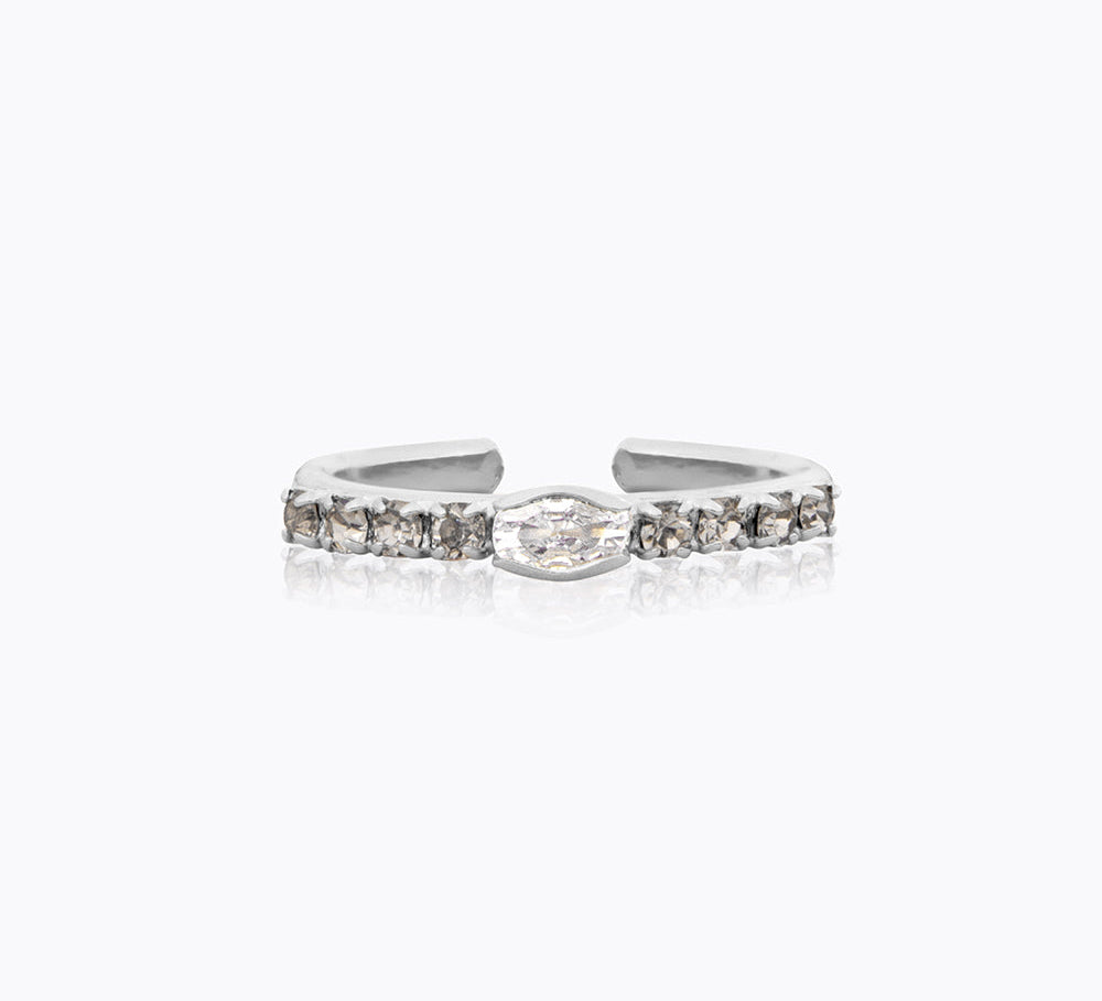 Caroline Svedbom - Tracey Ring Jet Rhodium