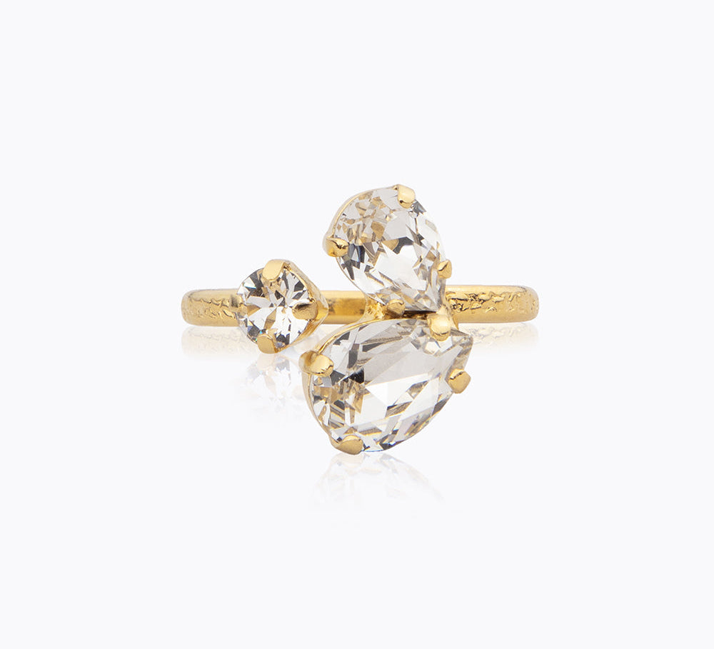 Caroline Svedbom - Alisia Ring Crystal Gold
