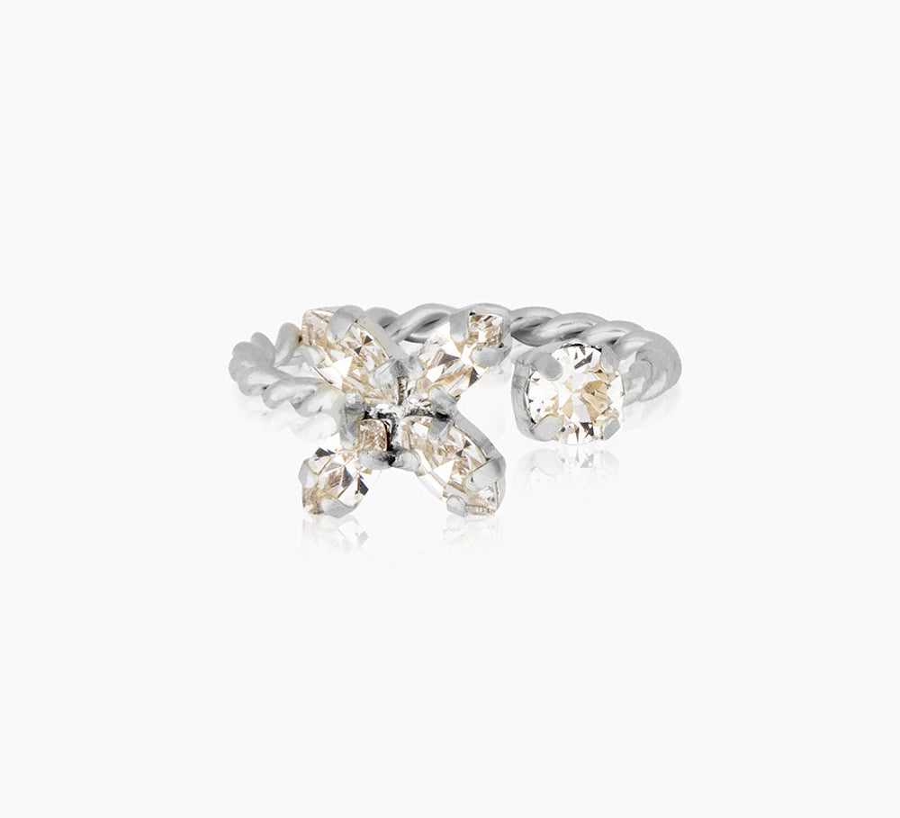 Caroline Svedbom - Crystal Star Ring Crystal Rhodium