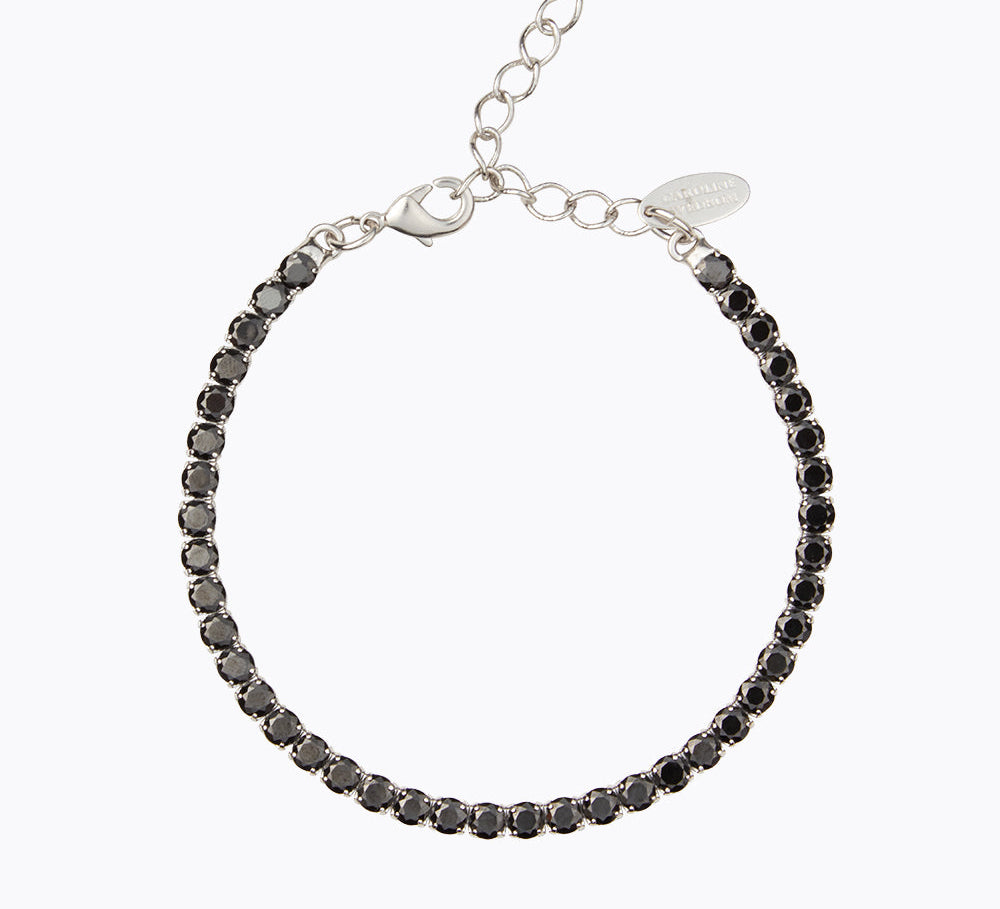 Caroline Svedbom - Jet Hematite Bracelet Jet Hematite Rhodium