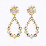 Caroline Svedbom - Grace Earrings Pearl Crystal Gold