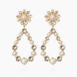 Caroline Svedbom - Grace Earrings Pearl Crystal Gold