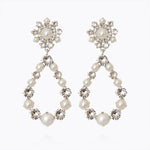 Caroline Svedbom - Grace Earrings Pearl Crystal Rhodium