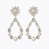 Caroline Svedbom - Grace Earrings Pearl Crystal Rhodium