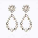 Caroline Svedbom - Grace Earrings Pearl Crystal Rhodium