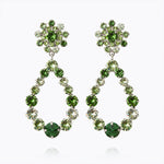 Caroline Svedbom - Grace Earrings Green Combo Rhodium