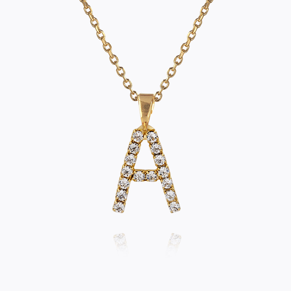 Caroline Svedbom - Mini Letter Necklace Letter A Gold