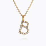 Caroline Svedbom - Mini Letter Necklace Letter B Gold