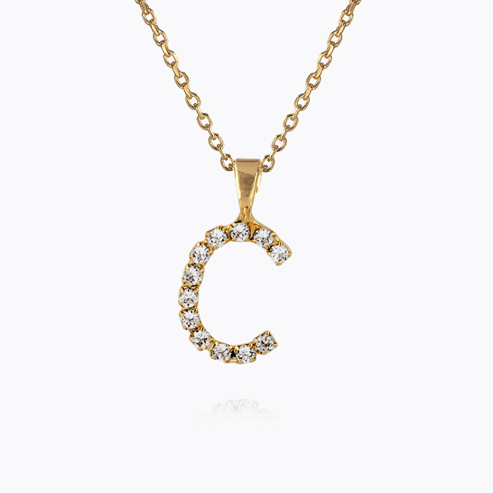 Caroline Svedbom - Mini Letter Necklace Letter C Gold