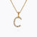 Caroline Svedbom - Mini Letter Necklace Letter C Gold