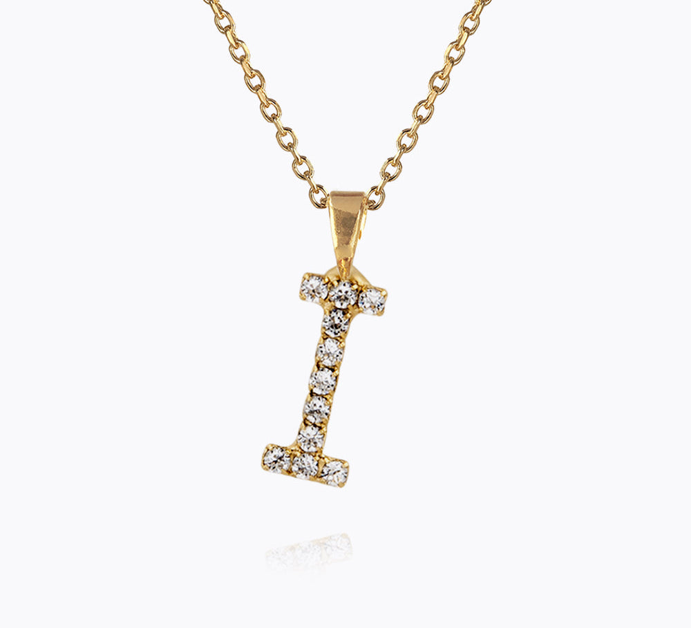 Caroline Svedbom - Mini Letter Necklace Letter I Gold