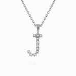 Caroline Svedbom - Mini Letter Necklace Letter J Rhodium