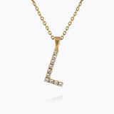 Caroline Svedbom - Mini Letter Necklace Letter L Gold